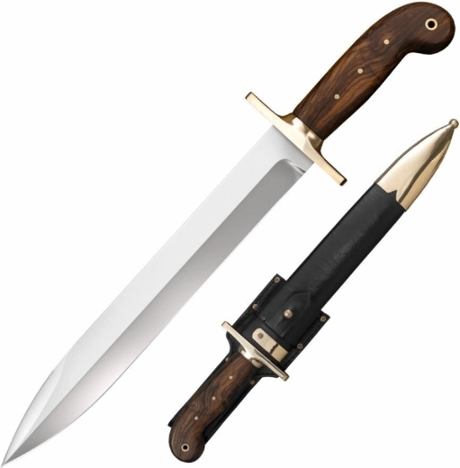 Cold Steel 1849 Rifleman’s Knife cuțit de colecție din lemn de trandafir cu teacă din piele 30,5 cm