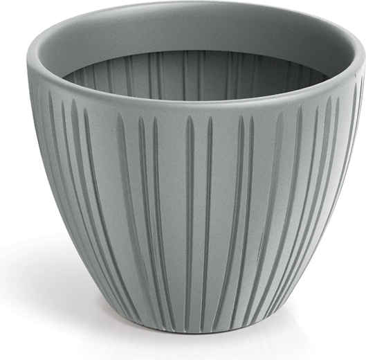 Ghiveci Fero Round 30 cm gri beton