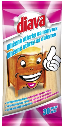 Diava șervețele umede pentru mobilă 30 buc