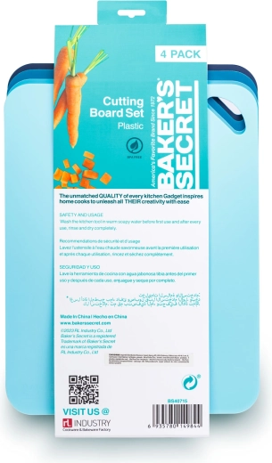Set Baker's Secret cu 4 tocătoare de tăiat 38 × 29 cm