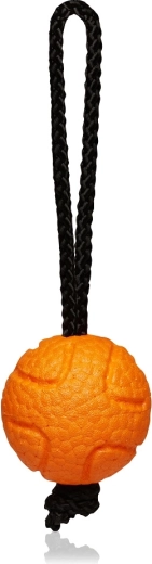 Explorer Dog AirBall cu frânghie – minge portocalie pentru câini 6,5 cm