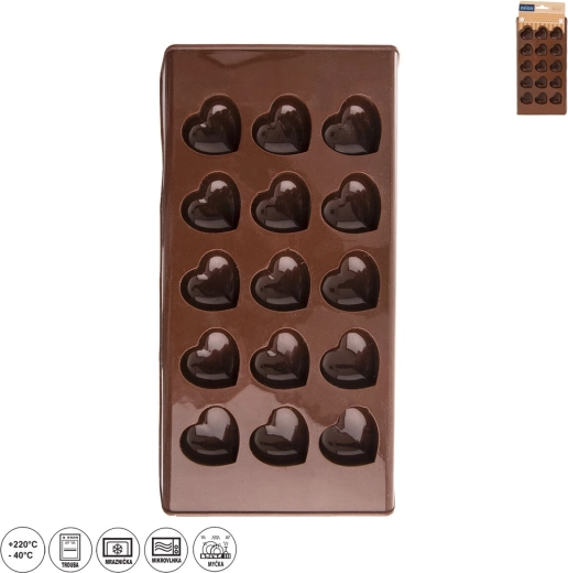 Formă din silicon pentru praline în formă de inimă Orion SILLINIE
