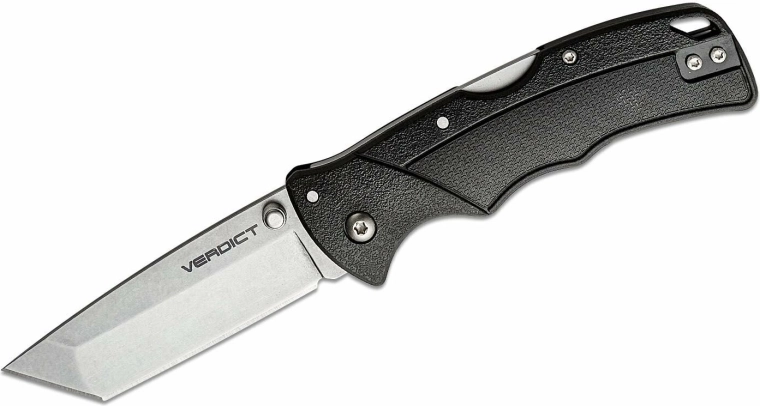 Cuțit pliabil Cold Steel Verdict 3" Tanto, stonewash, GFN negru