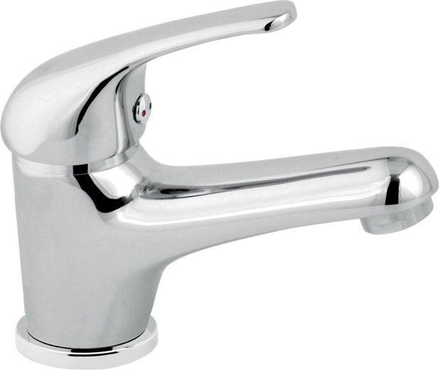 Baterie de lavoar pe stativ TITANIA IRIS crom fără ventil de scurgere