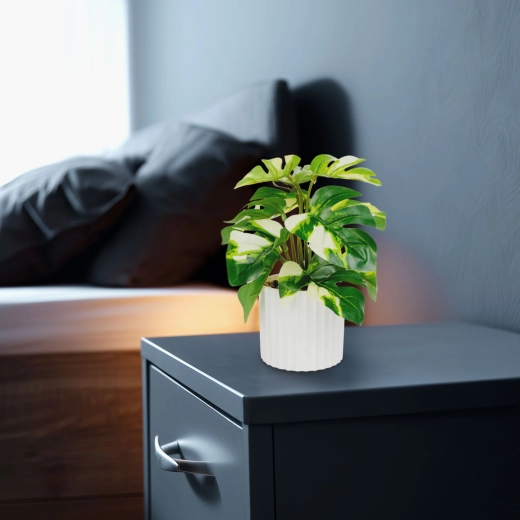 Decorațiune artificială filodendron verde/galben