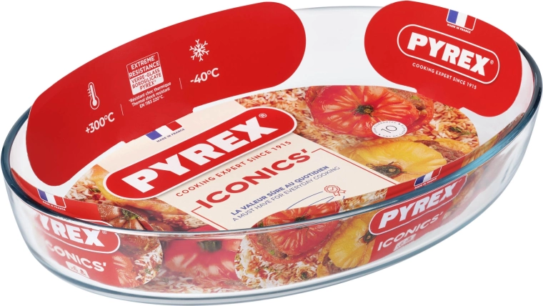 Vas oval pentru copt PYREX 4,2 l sticlă 40 × 27 × 7 cm