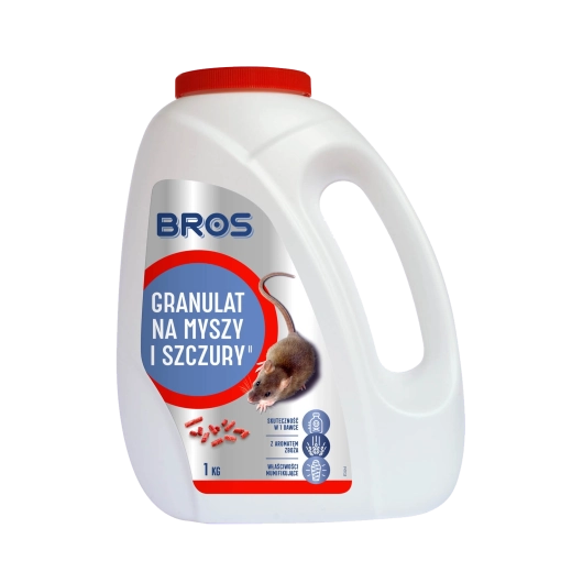 Granulat împotriva șoarecilor și șobolanilor BROS 1 kg
