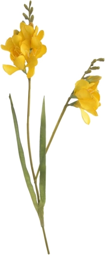 Floare artificială Frezie galbenă 54 cm