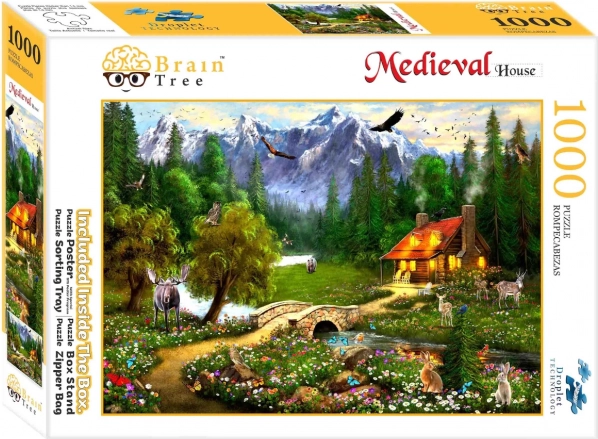 Puzzle Brain Tree - Cabana de munte 1000 piese