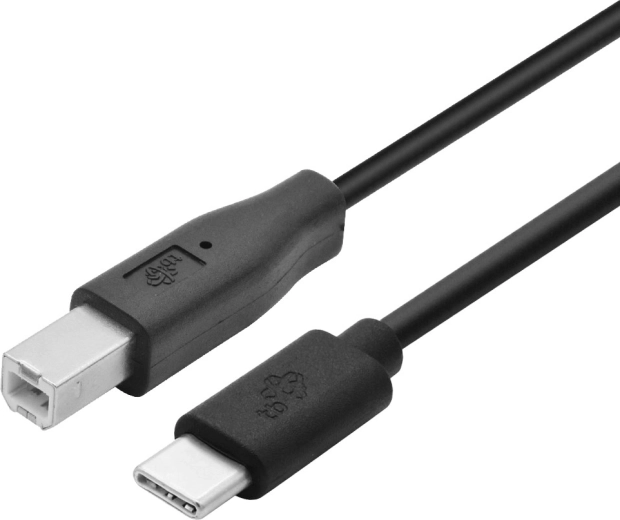 cablul de imprimantă usb-c la usb-b 1,8 m negru