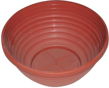 Jardiniere din plastic 30 cm teracotă maro
