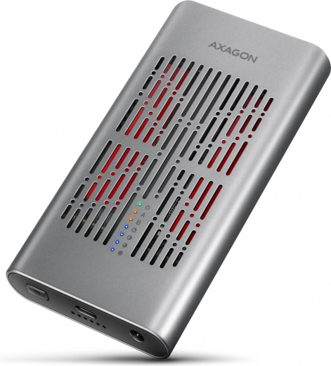 Axagon Clone Master carcasă externă din aluminiu pentru două NVMe M.2 SSD USB‑C 3.2 Gen 2x2 20 Gbps