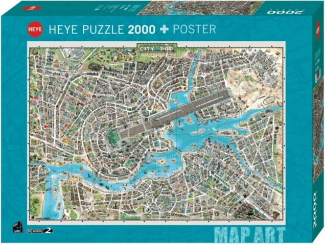 Puzzle HEYE 2000 de piese – orașul muzicii