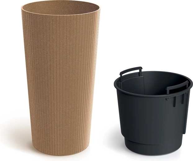Ghiveci Lamia Slim Eco Wood 30 cm naturo