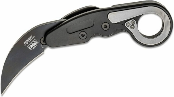 CRKT Provoke Black karambit tactic cu finisaj de titan