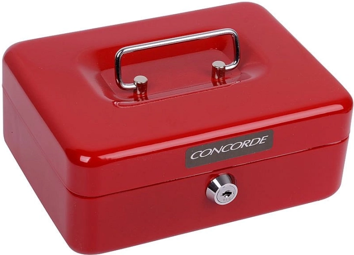 Casetă metalică de bani Concorde 22 roșie