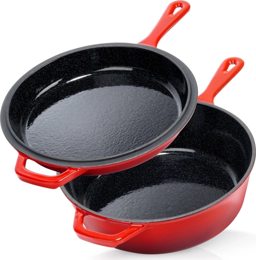 Oală din fontă emailată cu tigaie 24 cm / 3,5 l Vilde Cast Enamel