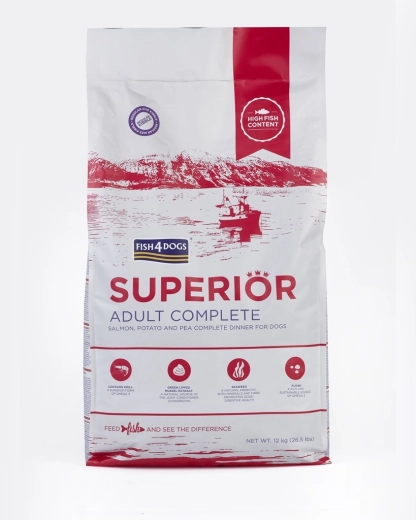 Fish4Dogs Superior – granule pentru câini adulți cu somon și cartofi 12 kg