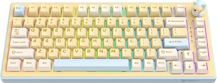 Tastatură de gaming Onikuma MT707 galbenă