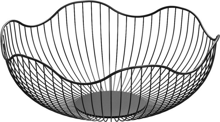 Bol pentru fructe din sârmă neagră 28 × 10,6 cm