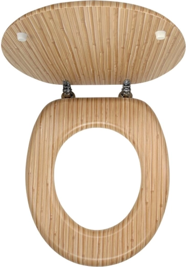 Scaun WC din furnir de bambus