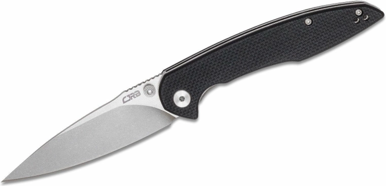 Cuțit pliabil CJRB Centros D2, stonewash, G10 negru