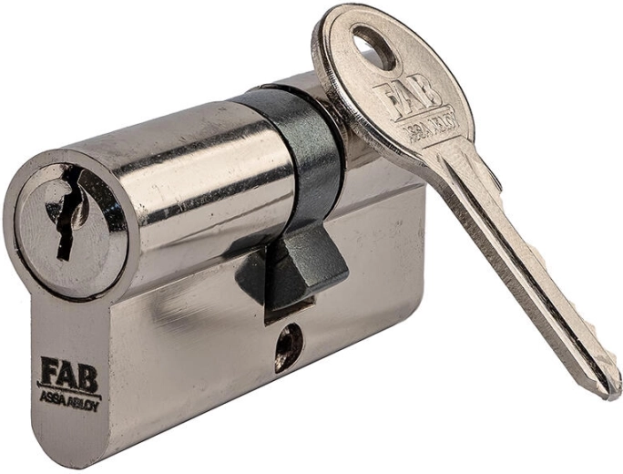 Butuc cilindric de construcție FAB 1 HOME 30/35 mm, alamă, 3 chei