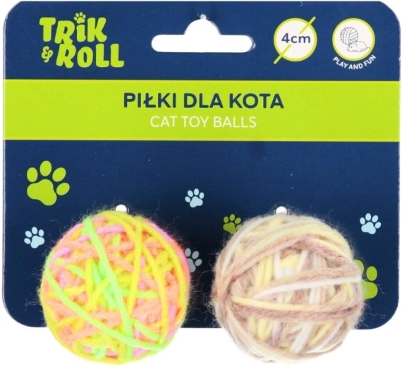 Set de mingi pentru pisică, 2 buc. (6 cm)