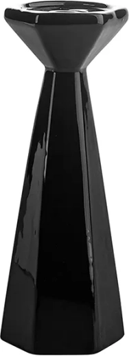Sfeșnic conic negru 24,5 cm