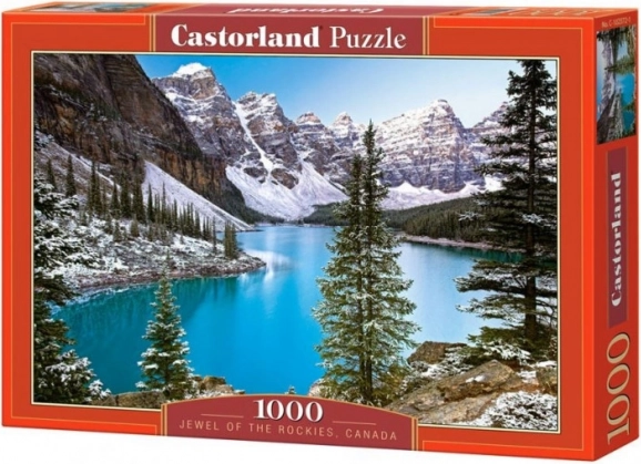 Puzzle 1000 piese lac în Munții Stâncoși CASTORLAND 68 × 47 cm