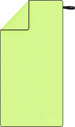 Prosop din microfibră cu uscare rapidă NILS Camp, verde/negru