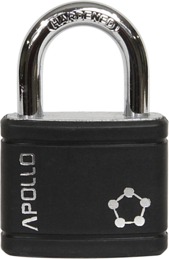 Lacăt APOLLO cu arc 40 mm, negru, 3 chei