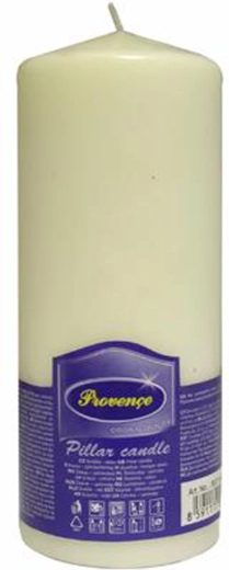 Lumânare cilindrică din parafină 6,3 × 16 cm – albă
