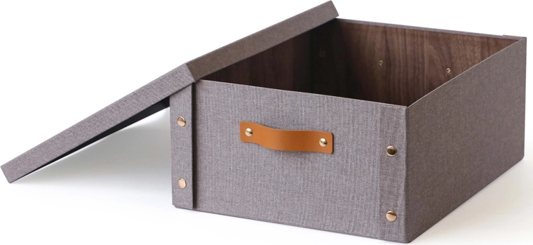 Cutie de depozitare cu capac 33 × 40 × 17 cm – hârtie și carton