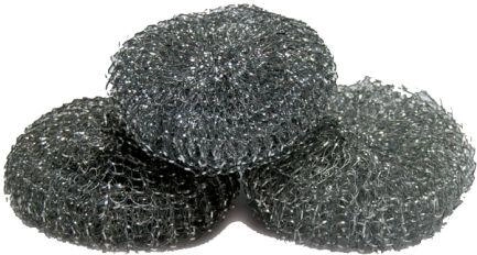 Sârmă de oțel pentru frecat 7,5 × 2,5 cm, pachet 3 buc