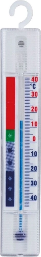 Termometru analogic pentru frigider cu cârlig, alb