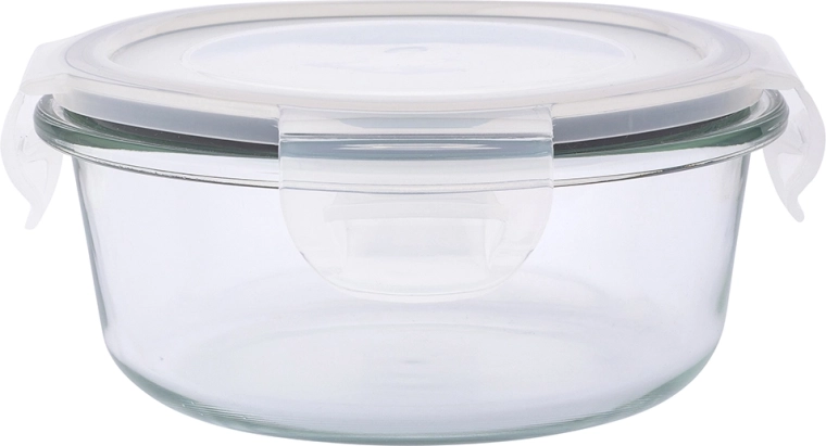 Fresh doză rotundă din sticlă pentru alimente cu capac 0,4 l