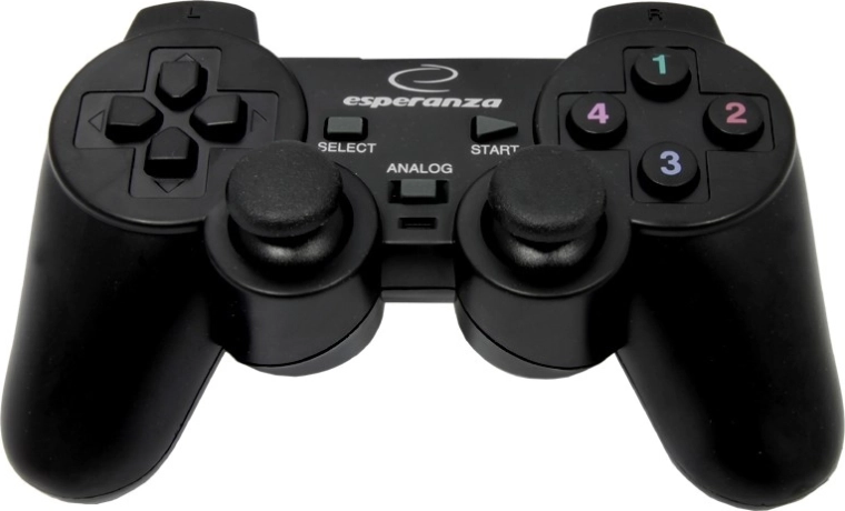 Gamepad cu fir ESPERANZA pentru calculator – negru