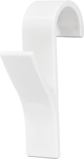 Cârlige din plastic pentru radiator, albe, 2 buc.