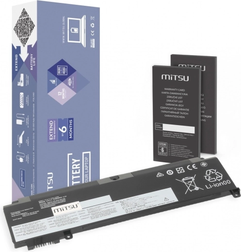 Baterie frontală MITSU pentru Lenovo ThinkPad T460s și T470s 2140 mAh (24 Wh)