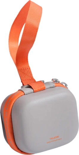 Telesin DisAdv EVA husă universală mini de transport pentru cameră sport gri-portocalie