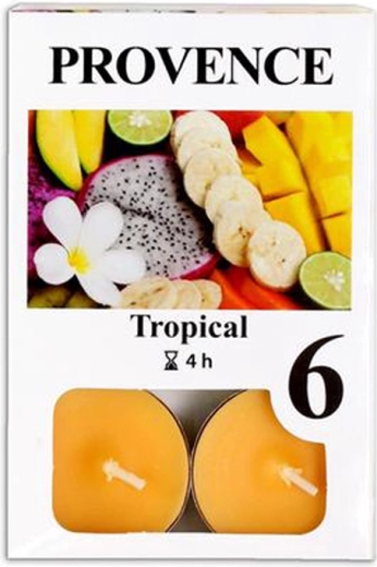 Lumânări tip pastilă cu aromă tropicală, 6 buc.