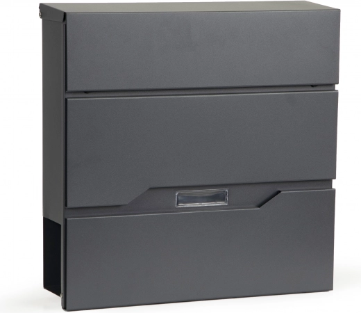 Cutie poștală din oțel galvanizat cu suport pentru ziare