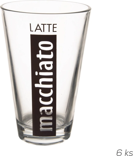 Pahare pentru latte macchiato 300 ml, 6 buc.