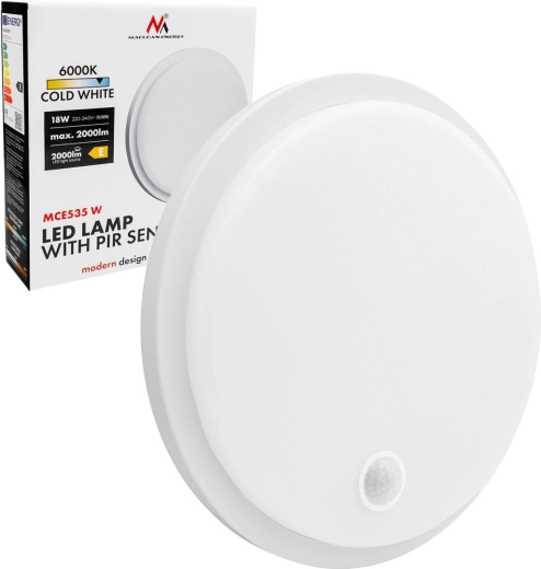 Lampă LED cu senzor de mișcare PIR Maclean MCE535 - 1 bucată