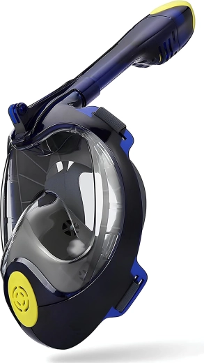 Mască integrală pentru snorkeling SM-11 S/M în nuanțe de albastru - 1 bucată