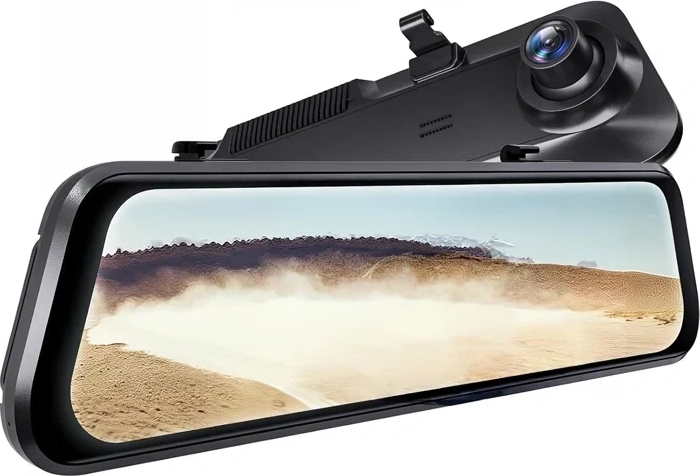 Cameră de bord WOLFBOX G850 Pro 4K cu oglindă și cameră spate 1080p