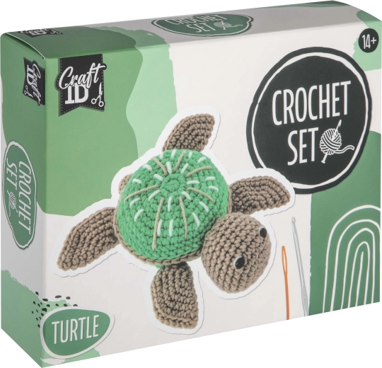 Set creativ de croșetat – broască țestoasă 16 cm