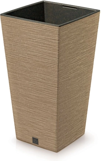 Ghiveci Furu Square Eco Wood cu inserție 34,5 cm – naturo