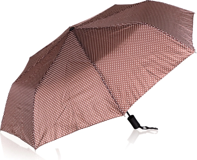 Umbrelă pliabilă cu buline 52 cm – maro
